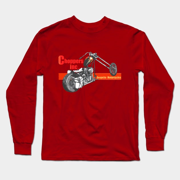 Choppers inc. Long Sleeve T-Shirt by motomessage